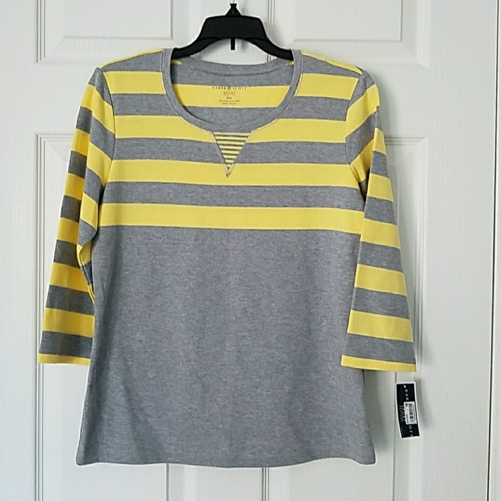 Karen Scott Striped Top MP